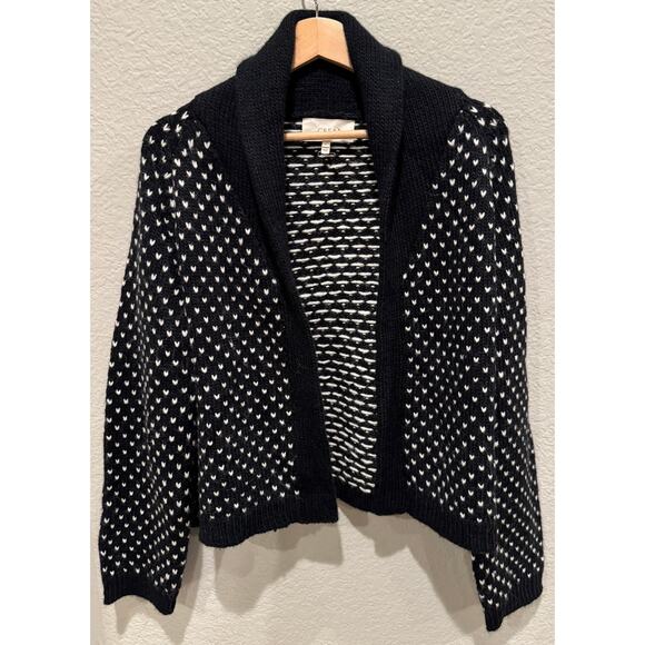 THE GREAT. Black and White Patterned Cardigan - Picture 10 of 11
